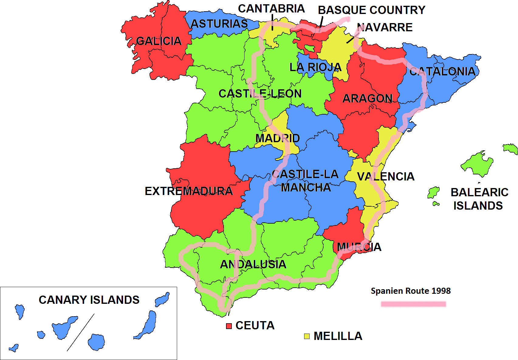Spanien Provinzen