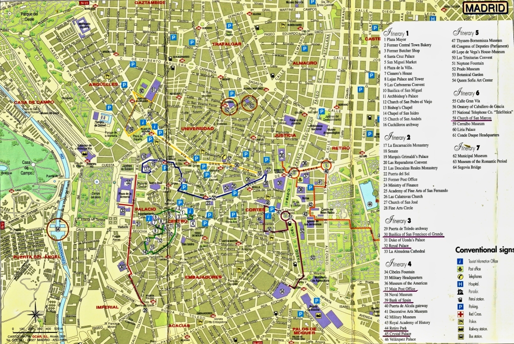 Madrid Stadtplan