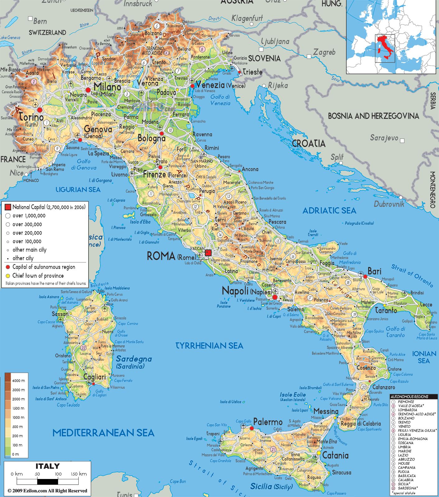 Italien Karte - Planung und Vorbereitung Ihres Urlaubs